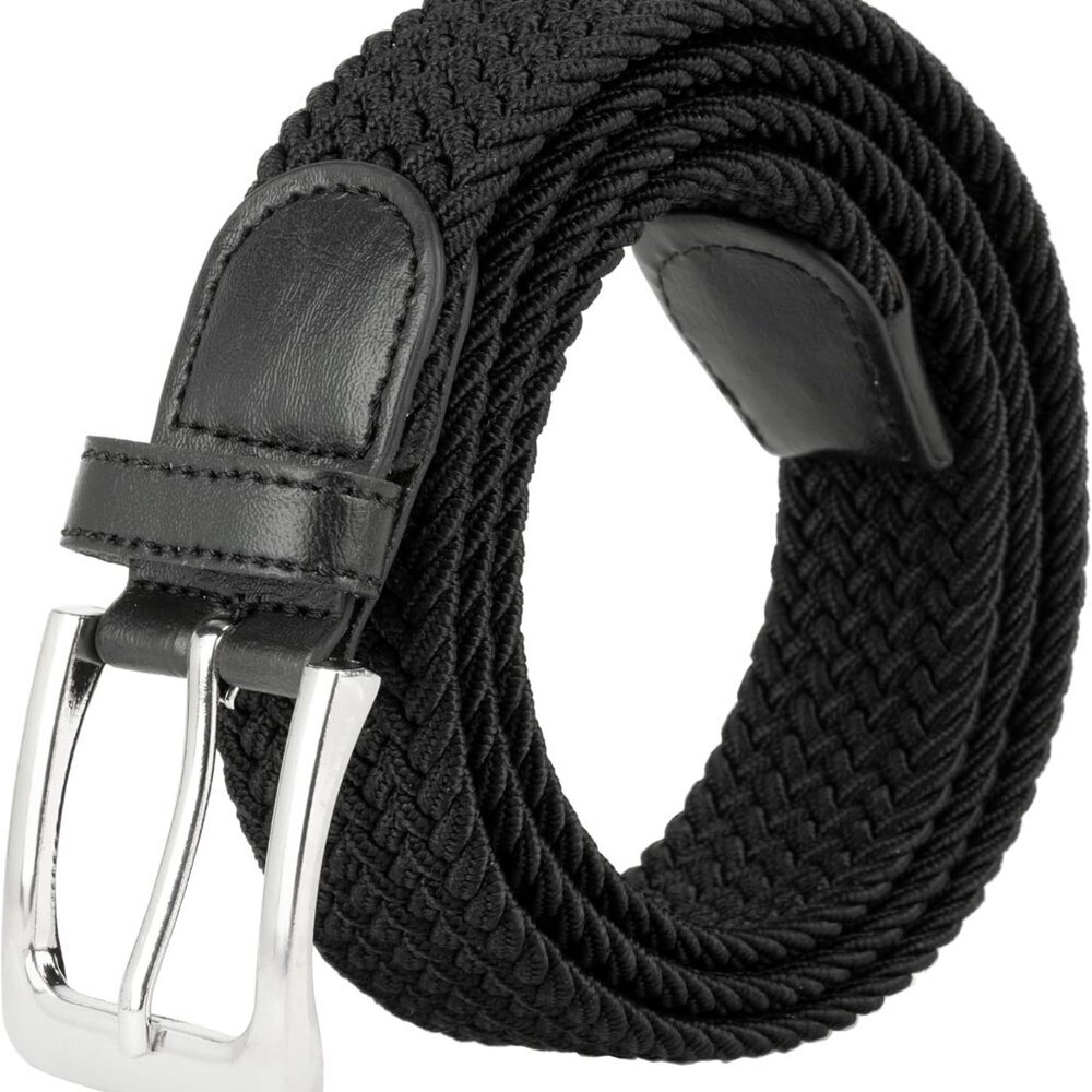 Canvas Elastic Fabric Woven Stretch Multicolored Braided Belts